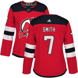 Brendan Smith Women's Adidas New Jersey Devils Authentic Red Home Jersey