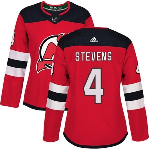 Scott Stevens Women's Adidas New Jersey Devils Authentic Red Home Jersey