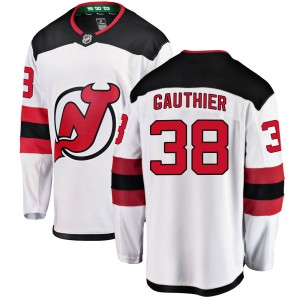 Frederik Gauthier Men's Fanatics Branded New Jersey Devils Breakaway White Away Jersey