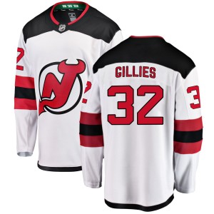 Jon Gillies Men's Fanatics Branded New Jersey Devils Breakaway White Away Jersey