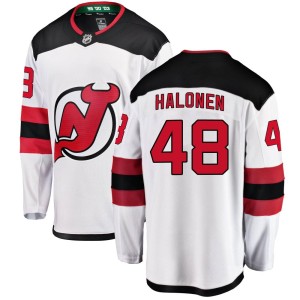 Brian Halonen Men's Fanatics Branded New Jersey Devils Breakaway White Away Jersey
