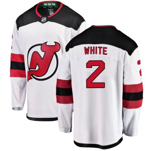 Colton White Men's Fanatics Branded New Jersey Devils Breakaway White Away Jersey