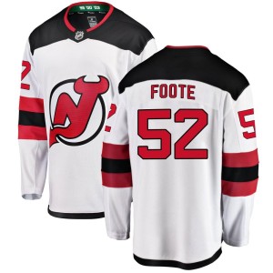 Cal Foote Youth Fanatics Branded New Jersey Devils Breakaway White Away Jersey