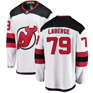 Samuel Laberge Youth Fanatics Branded New Jersey Devils Breakaway White Away Jersey