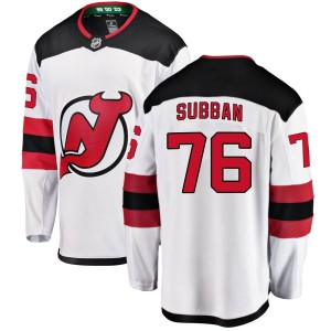 P.K. Subban Youth Fanatics Branded New Jersey Devils Breakaway White Away Jersey