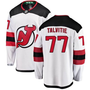Aarne Talvitie Youth Fanatics Branded New Jersey Devils Breakaway White Away Jersey