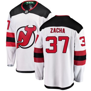 Pavel Zacha Youth Fanatics Branded New Jersey Devils Breakaway White Away Jersey