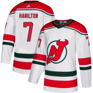 Dougie Hamilton Youth Adidas New Jersey Devils Authentic White Alternate Jersey