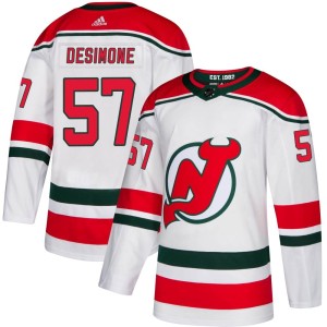 Nick DeSimone Men's Adidas New Jersey Devils Authentic White Alternate Jersey