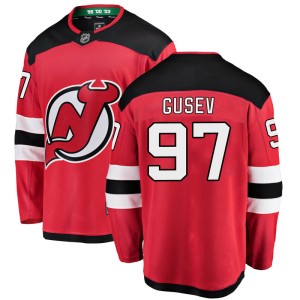Nikita Gusev Youth Fanatics Branded New Jersey Devils Breakaway Red Home Jersey