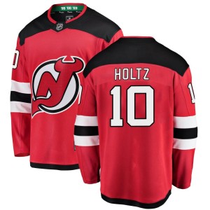 Alexander Holtz Youth Fanatics Branded New Jersey Devils Breakaway Red Home Jersey