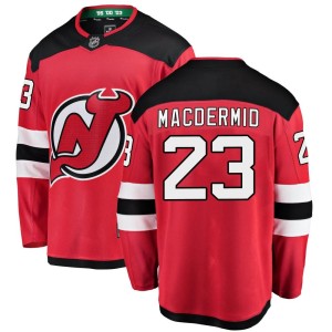 Kurtis MacDermid Youth Fanatics Branded New Jersey Devils Breakaway Red Home Jersey