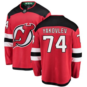 Egor Yakovlev Youth Fanatics Branded New Jersey Devils Breakaway Red Home Jersey
