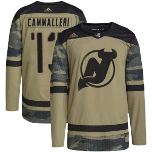 Mike Cammalleri Youth Adidas New Jersey Devils Authentic Camo Military Appreciation Practice Jersey