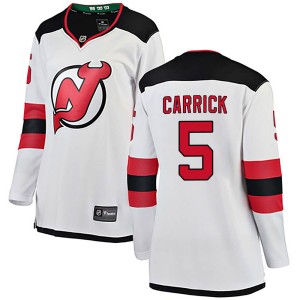 Connor Carrick Women's Fanatics Branded New Jersey Devils Breakaway White Away Jersey