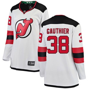 Frederik Gauthier Women's Fanatics Branded New Jersey Devils Breakaway White Away Jersey
