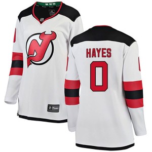 Zachary Hayes Women's Fanatics Branded New Jersey Devils Breakaway White Away Jersey