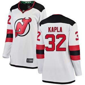 Michael Kapla Women's Fanatics Branded New Jersey Devils Breakaway White Away Jersey
