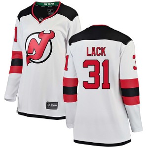 Eddie Lack Women's Fanatics Branded New Jersey Devils Breakaway White Away Jersey