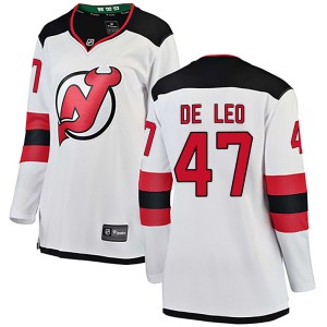 Chase De Leo Women's Fanatics Branded New Jersey Devils Breakaway White Away Jersey