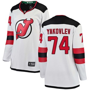 Egor Yakovlev Women's Fanatics Branded New Jersey Devils Breakaway White Away Jersey