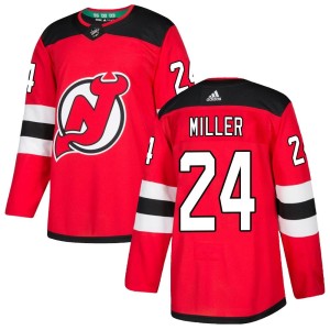 Colin Miller Youth Adidas New Jersey Devils Authentic Red Home Jersey