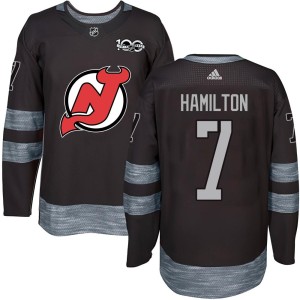 Dougie Hamilton Youth New Jersey Devils Authentic Black 1917-2017 100th Anniversary Jersey
