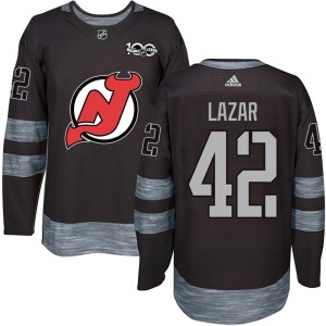 Curtis Lazar Youth New Jersey Devils Authentic Black 1917-2017 100th Anniversary Jersey