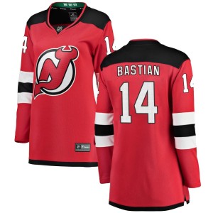 Nathan Bastian Women's Fanatics Branded New Jersey Devils Breakaway Red Home Jersey
