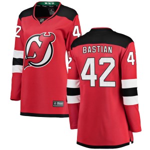 Nathan Bastian Women's Fanatics Branded New Jersey Devils Breakaway Red Home Jersey