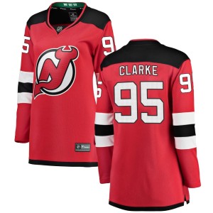 Graeme Clarke Women's Fanatics Branded New Jersey Devils Breakaway Red Home Jersey