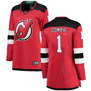 Eric Comrie Women's Fanatics Branded New Jersey Devils Breakaway Red Home Jersey