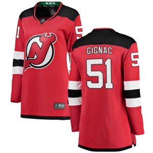 Brandon Gignac Women's Fanatics Branded New Jersey Devils Breakaway Red Home Jersey