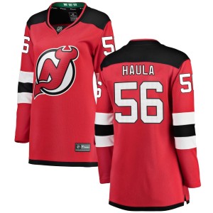 Erik Haula Women's Fanatics Branded New Jersey Devils Breakaway Red Home Jersey