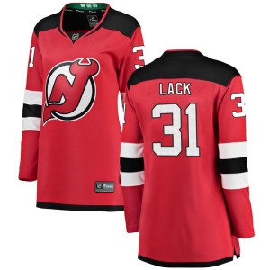 Eddie Lack Women's Fanatics Branded New Jersey Devils Breakaway Red Home Jersey
