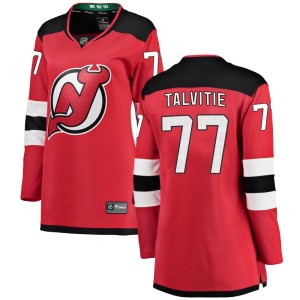 Aarne Talvitie Women's Fanatics Branded New Jersey Devils Breakaway Red Home Jersey