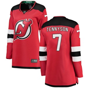 Matt Tennyson Women's Fanatics Branded New Jersey Devils Breakaway Red Home Jersey