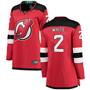 Colton White Women's Fanatics Branded New Jersey Devils Breakaway White Red Home Jersey