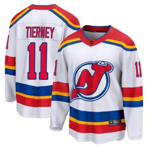 Chris Tierney Men's Fanatics Branded New Jersey Devils Breakaway White Special Edition 2.0 Jersey