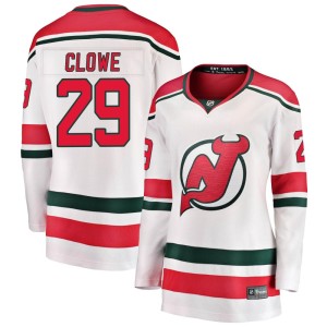 Ryane Clowe Women's Fanatics Branded New Jersey Devils Breakaway White Alternate Jersey