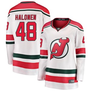 Brian Halonen Women's Fanatics Branded New Jersey Devils Breakaway White Alternate Jersey