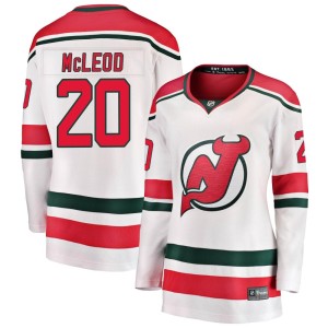 Michael McLeod Women's Fanatics Branded New Jersey Devils Breakaway White Alternate Jersey