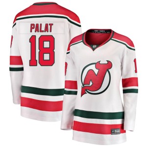 Ondrej Palat Women's Fanatics Branded New Jersey Devils Breakaway White Alternate Jersey
