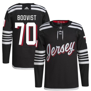 Jesper Boqvist Youth Adidas New Jersey Devils Authentic Black 2021/22 Alternate Primegreen Pro Player Jersey