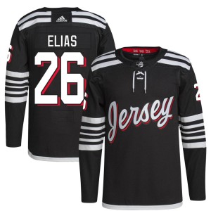 Patrik Elias Youth Adidas New Jersey Devils Authentic Black 2021/22 Alternate Primegreen Pro Player Jersey