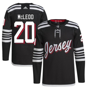 Michael McLeod Youth Adidas New Jersey Devils Authentic Black 2021/22 Alternate Primegreen Pro Player Jersey