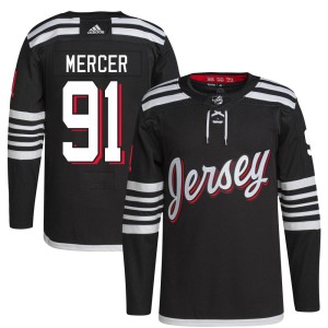 Dawson Mercer Youth Adidas New Jersey Devils Authentic Black 2021/22 Alternate Primegreen Pro Player Jersey