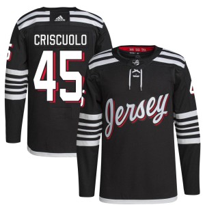Kyle Criscuolo Men's Adidas New Jersey Devils Authentic Black 2021/22 Alternate Primegreen Pro Player Jersey