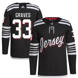 Ryan Graves Men's Adidas New Jersey Devils Authentic Black 2021/22 Alternate Primegreen Pro Player Jersey
