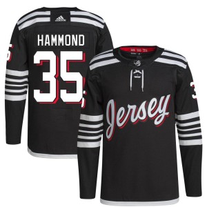 Andrew Hammond Men's Adidas New Jersey Devils Authentic Black 2021/22 Alternate Primegreen Pro Player Jersey